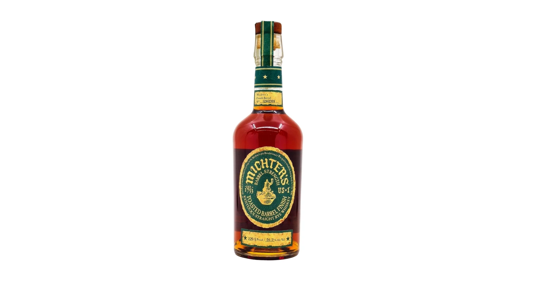 Michter's Rye Toasted Barrel Finish whiskey DRS (0,7L / 54,7% ...