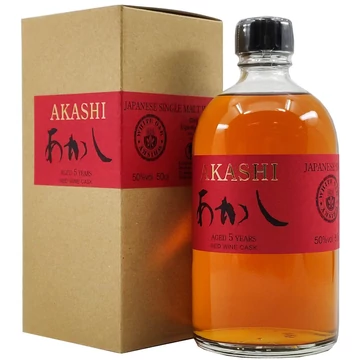 Akashi 5 éves Red Wine Cask whisky DD (0,5L / 50%)