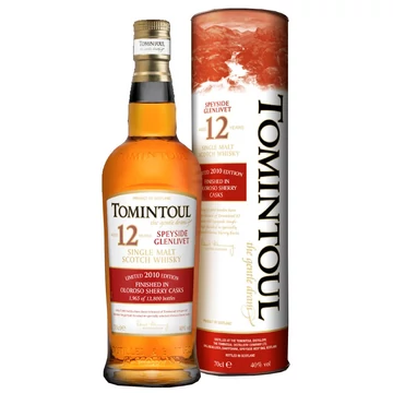 Tomintoul 12 éves Oloroso Sherry Finish whisky DRS (0,7L / 40%)