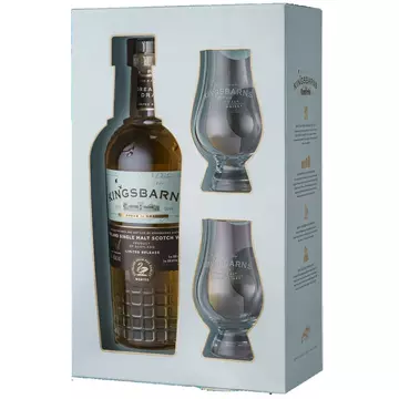 Kingsbarns Dream to Dram díszdobozban 2 pohárral (0,7L / 46%)