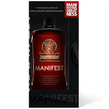 Jägermeister Manifest díszdobozban (0,5L / 38%)