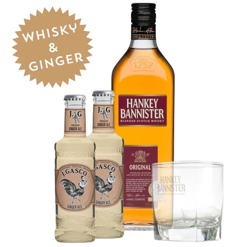 Hankey Bannister Ginger Pack whisky DRS (0,7L+0,4L / 40%)
