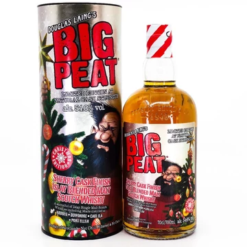 Big Peat Karácsonyi kiadás 2023 whisky díszdobozban (0,7L / 54,8%)