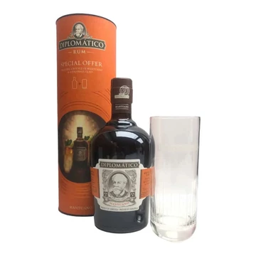 Diplomatico Mantuano ajándékcsomag Highball pohárral DRS (0,7L / 40%)