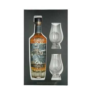 Peat Chimney whisky Ajándékcsomag 2 pohárral DRS (0,7L / 46%)