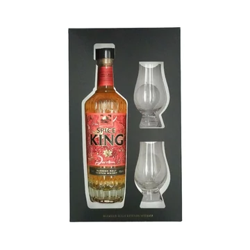 Spice King whisky Ajándékcsomag 2 pohárral DRS (0,7L / 46%)