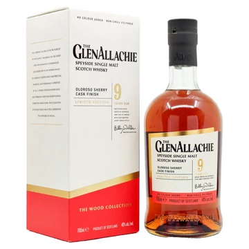 GlenAllachie 9 éves Sherry Cask Series - Oloroso Cask whisky DRS (0,7L / 48%)