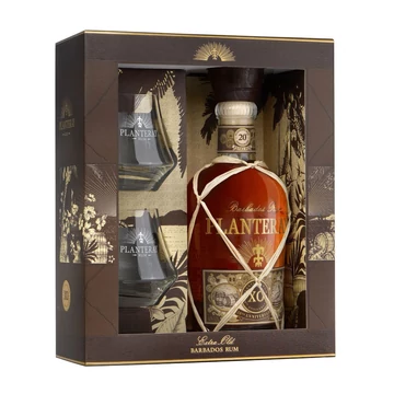 Planteray XO 20th Anniversary rum 2 pohárral (0,7L / 40%)