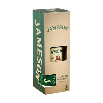 Jameson whiskey ajándékcsomagban zoknival (0,7L / 40%)
