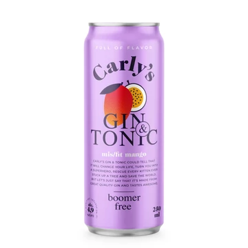 Carly's Mis/fit Mango gin &amp; tonic RTD DRS (0,25L / 4,9%)