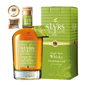 Slyrs Amontillado Cask Finish whisky díszdobozban (0,7L / 46%)