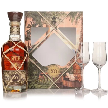 Planteray XO 20th Anniversary rum 2 tulipán pohárral (0,7L / 40%)