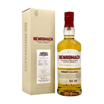 Benromach 2014 11 éves Tokaji Cask Finish whisky DRS (0,7L / 50%)