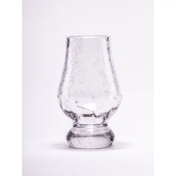 Kézműves kristálypohár egyedi "repesztett" struktúrával