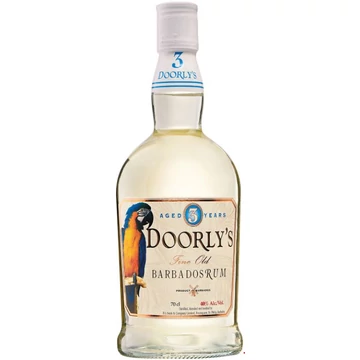 Doorlys 3 éves Fine Barbados White rum DRS (0,7L / 40%)