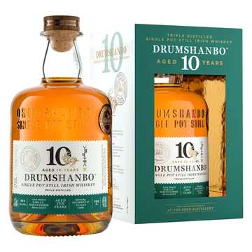 Drumshanbo 10 éves Single Pot Still whiskey DRS (0,7L / 43%)