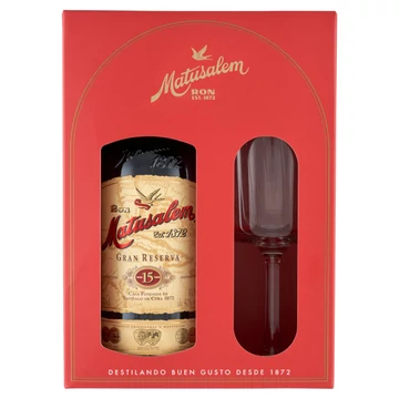 Matusalem Solera No. 15 rum díszdobozban 1 pohárral (0,7L / 40%)