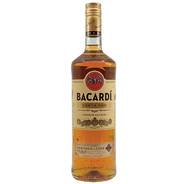 Bacardí Carta Oro /Gold/ rum DRS (1L / 40%)