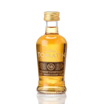 Tomatin 18 éves mini whisky (0,05L 46%)