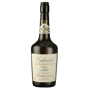 Calvados Christian Drouin 1968 fadobozban (0,7 l, 40%)