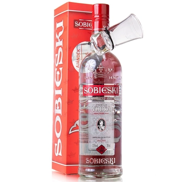 Sobieski Estate vodka díszdobozban 1 pohárral (0,7L / 40%)