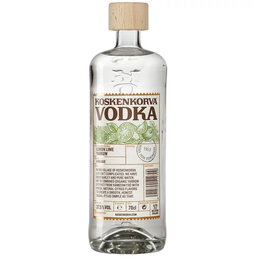 Koskenkorva Lemon Lime Yarrow vodka DRS (0,7L / 37,5%)