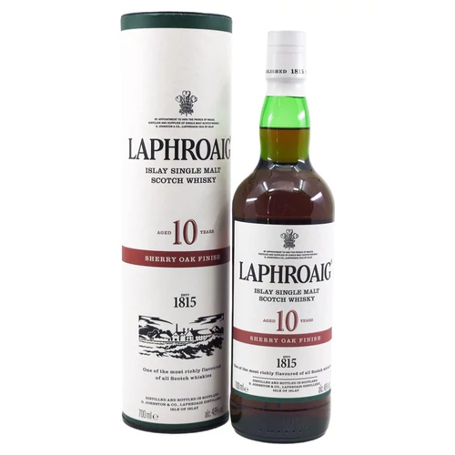 Laphroaig 10 éves Sherry Oak whisky (0,7L / 48%)