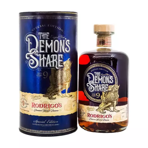 The Demons Share 9 éves Rodrigo's Reserve Limited edition rum (0,7L / 40%)