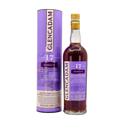 Glencadam 17 éves PX Sherry Quarter Cask Finish whisky (0,7L / 46%)