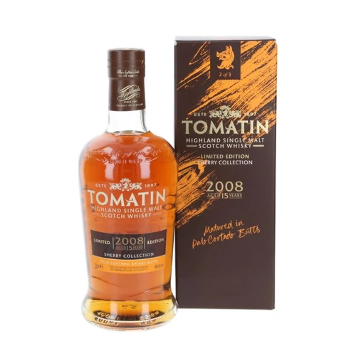 Tomatin Sherry Collection 15 éves Palo Cortado Edition whisky DRS (0,7L / 46%)