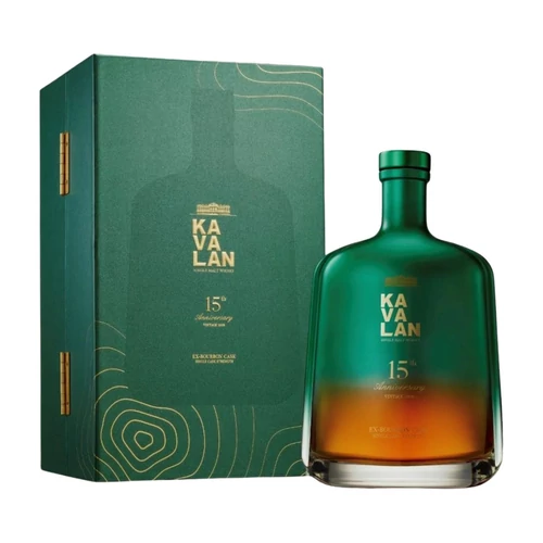 Kavalan 2009 15th Anniversary Ex-Bourbon Single Cask Strength whisky (0,7L / 50%)