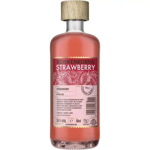 Koskenkorva Strawberry vodkalikőr DRS (0,5L / 21%)