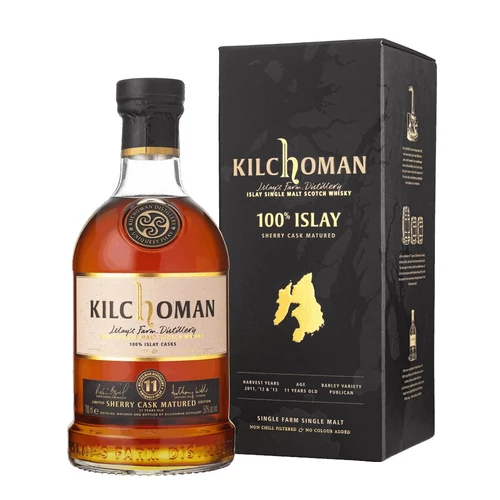 Kilchoman 11 éves 100% Islay Sherry Cask Matured whisky DRS (0,7L / 50%)