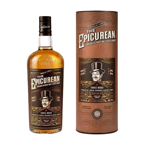 The Epicurean 3 Woods -(Virgin, Bourbon, Sherry casks) whisky DRS (0,7L / 54,1%)