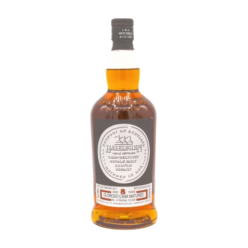 Hazelburn 8 éves Oloroso Sherrywood whisky DRS (0,7L / 48,2%)