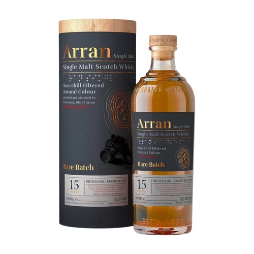 Arran Rare Batch 15 éves ex-Grand Cru Champagne cask whisky (0,7L / 52,5%)
