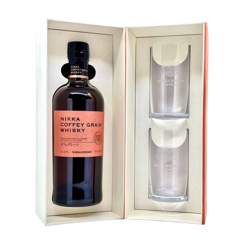 Nikka Coffey Grain whisky ajándékcsomag 2 highball pohárral DRS (0,7L / 45%)
