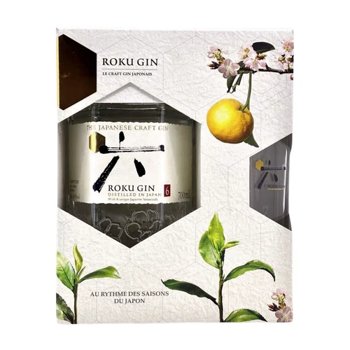 Roku gin ajándékcsomag pohárral DRS (0,7L / 43%)
