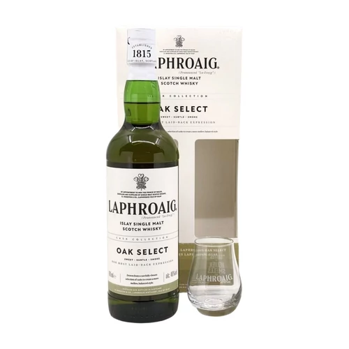 Laphroaig Select whisky ajándékcsomag 1 pohárral DRS (0,7L / 40%)