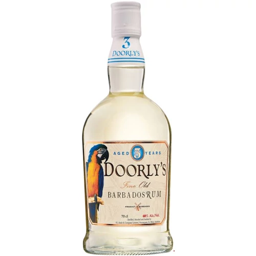 Doorlys 3 éves Fine Barbados White rum DRS (0,7L / 40%)