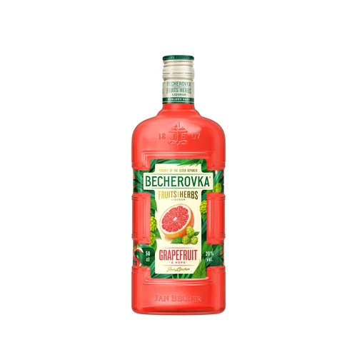 Becherovka Grapefruit&Hops likőr DRS (0,5L / 20%)