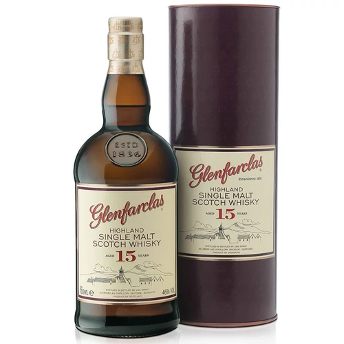 Glenfarclas 15 éves whisky (0,7L / 46%)