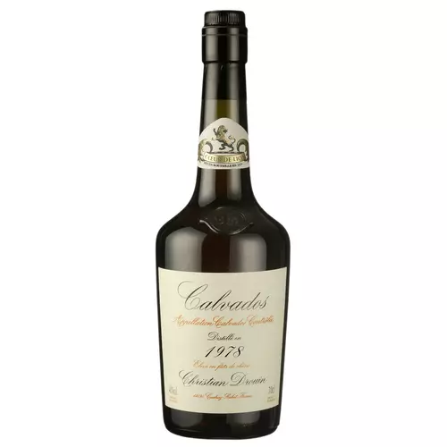 Christian Drouin calvados 1978 fadobozban (0,7L / 42%)