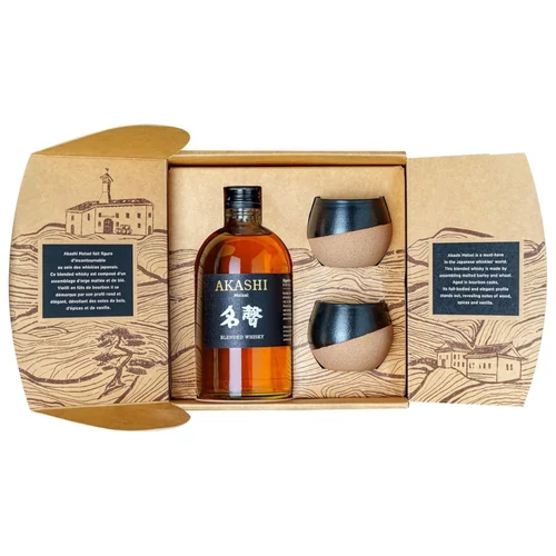 Akashi Meisei whisky DD 2 pohárral DRS (0,5L / 40%)