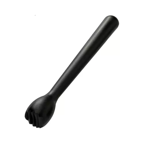 Műanyag muddler, fekete (22cm)