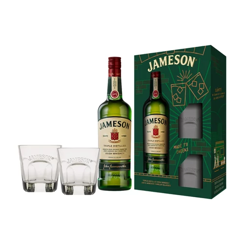 Jameson whiskey DD 2 pohárral DRS (0,7L / 40%)
