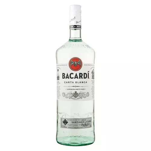 Bacardi Carta Blanca rum (1,5L / 37,5%)