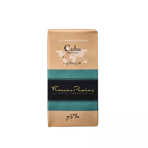 Francois Pralus étcsokoládé tábla Cuba 75% (100g)