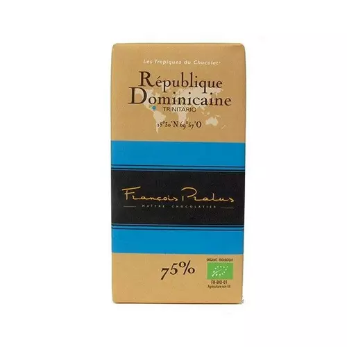 Francois Pralus étcsokoládé tábla Dominican Republic 75% (100g)