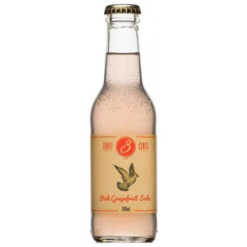 Three Cents Pink Grapefruit Soda DRS (0,2L)